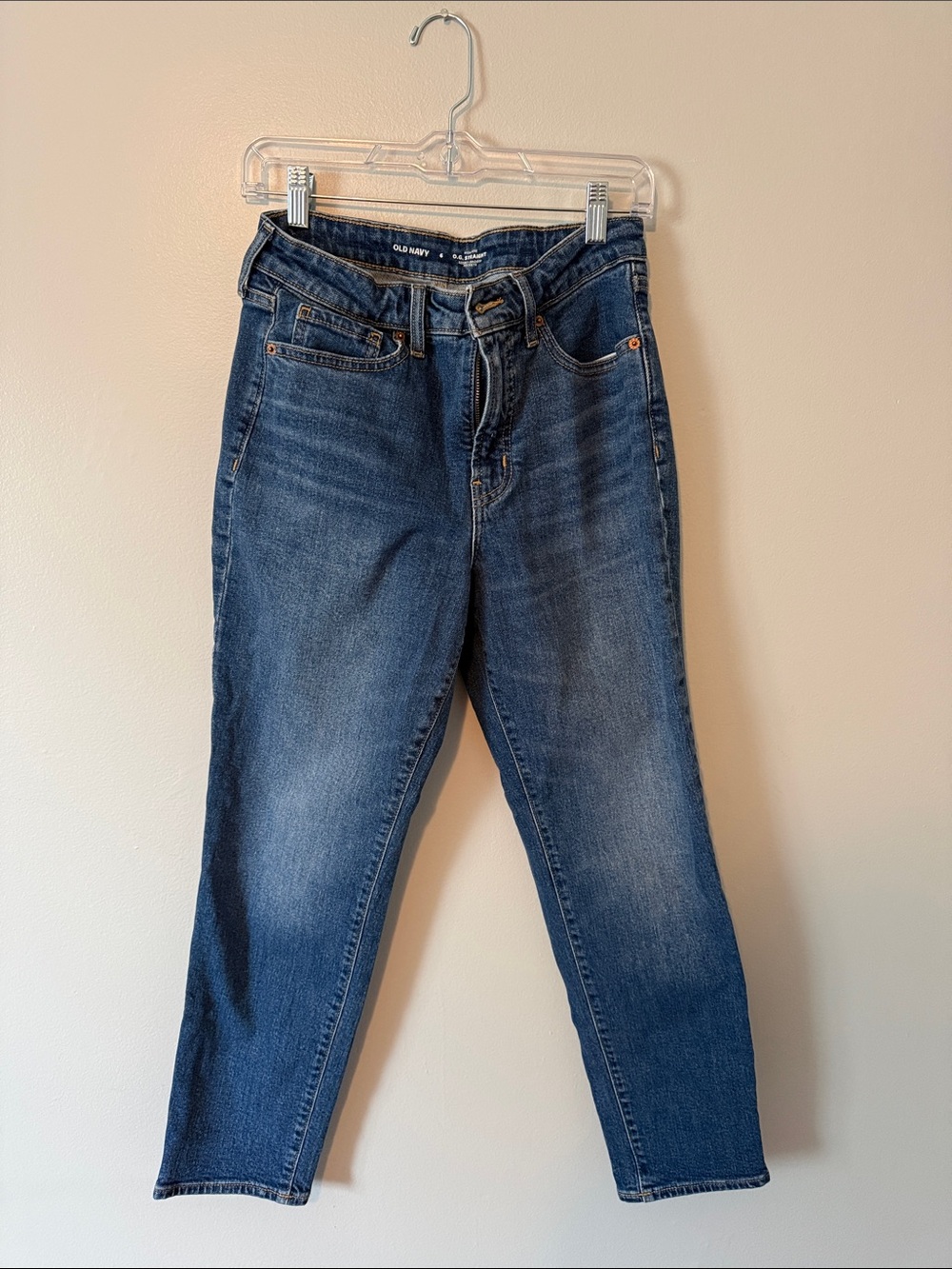 Old Navy Women's Dark Blue Straight Leg Jeans